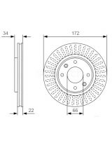 BOSCH 0 986 479 R63 Тормозной диск передний