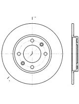 Stellox 6020-9947-SX Тормозной диск задний