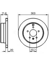 BOSCH 0 986 479 268 Тормозной диск задний