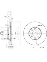 BREMBO 09.7628.14 Тормозной диск передний