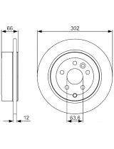 BOSCH 0 986 479 518 Тормозной диск задний