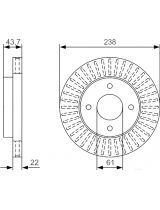 BOSCH 0 986 479 T42 Тормозной диск передний