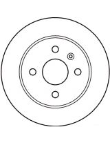 TRW DF4050 Тормозной диск задний