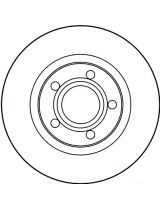 TRW DF2806 Тормозной диск передний