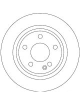 TRW DF4383 Тормозной диск передний
