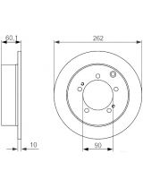 BOSCH 0 986 479 603 Тормозной диск задний