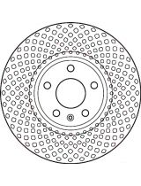 TRW DF6015S Тормозной диск передний