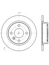 Stellox 6020-4824-SX Тормозной диск задний