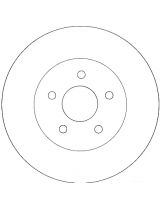 TRW DF4218 Тормозной диск задний