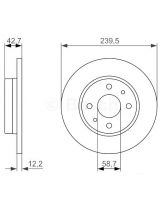 BOSCH 0 986 479 905 Тормозной диск передний