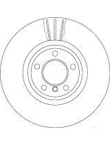 TRW DF6615S Тормозной диск передний