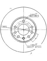 Patron PBD4048 Тормозной диск передний
