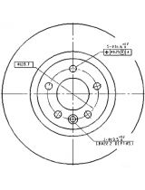 Patron PBD4309 Тормозной диск передний