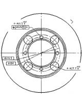 Patron PBD1428 Тормозной диск передний