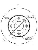 Patron PBD1015 Тормозной диск передний