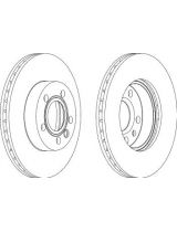 TRW DF2809 Тормозной диск передний