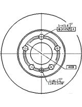 Patron PBD4253 Тормозной диск передний