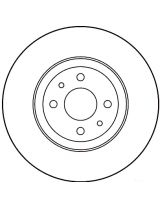 TRW DF1757 Тормозной диск передний