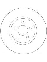 TRW DF4190 Тормозной диск передний
