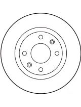 TRW DF2808 Тормозной диск передний