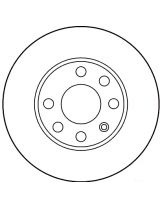 TRW DF1608 Тормозной диск передний