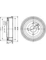 Stellox 6025-3605-SX Тормозной барабан