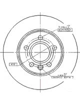 Patron PBD4047 Тормозной диск задний
