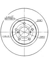 Patron PBD1437 Тормозной диск передний