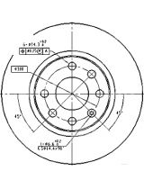 Patron PBD1624 Тормозной диск передний