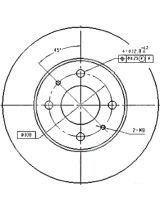 Patron PBD4018 Тормозной диск передний