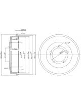 Patron PDR1002 Тормозной барабан