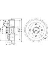 Stellox 6025-3705-SX Тормозной барабан