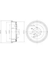 Patron PDR1551 Тормозной барабан