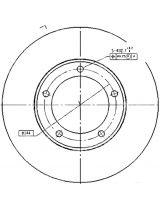 Patron PBD4506 Тормозной диск передний