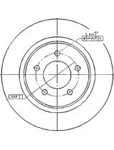 Patron PBD5386 Тормозной диск передний
