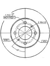 Patron PBD4022 Тормозной диск передний