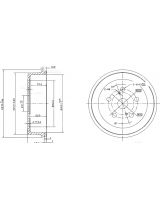 Patron PDR1182 Тормозной барабан