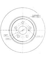 Patron PBD4415 Тормозной диск передний