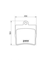BREMBO P50025 Колодки дисковые комплект