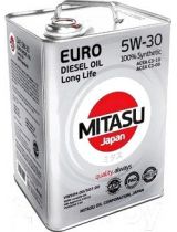 Моторное масло MITASU MJ-210-6 EURO PAO LL III OIL 5W-30 6л