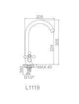 Nakayama L1119 Опора амортизатора заднего