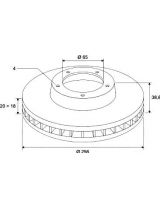 Valeo 297247 Тормозной диск