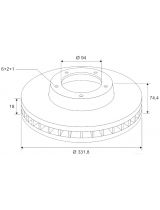 Valeo 197641 Тормозной диск