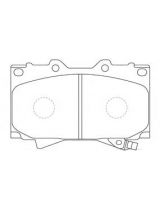 TOYOTA 0446560240 Колодки дисковые