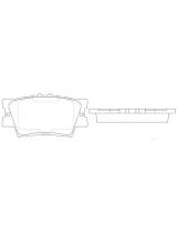 TOYOTA 0446642060 Колодки дисковые