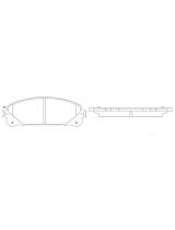 TOYOTA 0446548170 Колодки дисковые передние