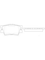 TOYOTA 0446633200 Колодки дисковые задние