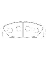 Akebono AN707K Колодки дисковые
