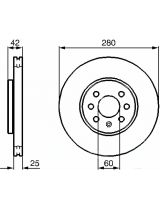 BOSCH 0 986 479 077 Тормозной диск