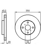 BOSCH 0 986 479 012 Тормозной диск